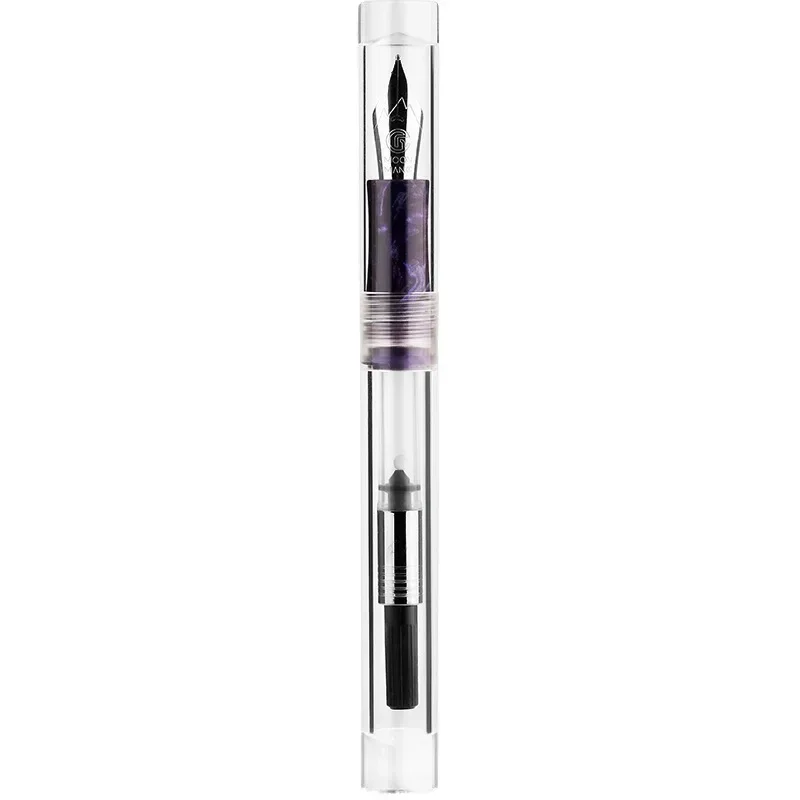 MAJOHN Final Craftsman C1 Transparent Pen Large Capacity Pen Holder Ink Storage Student Writing Practice Ink Pen Big Sharp Point