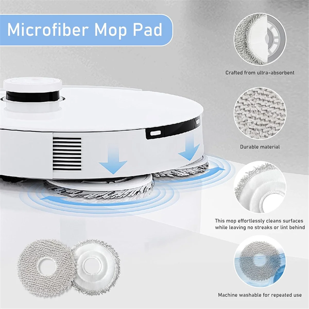 Ensemble d'accessoires pour aspirateur Xiaomi X20 Max, X20 Pro, pièce de rechange, brosse latérale principale, sacs à poussière pour vadrouille