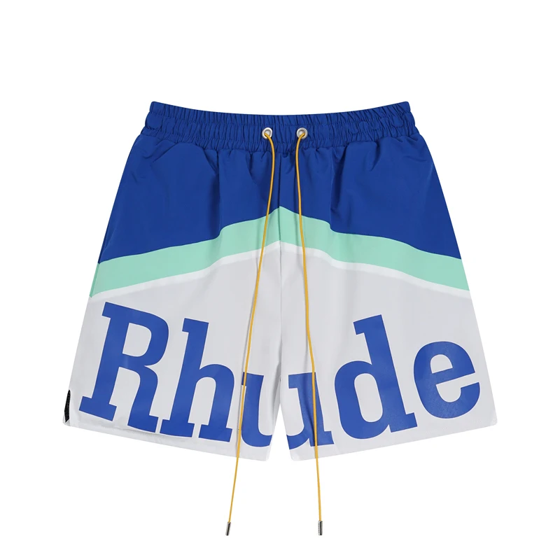 High Quality Streetwear Multi-color Rhude Beach Shorts Men Women Loose Breathable Casual Shorts