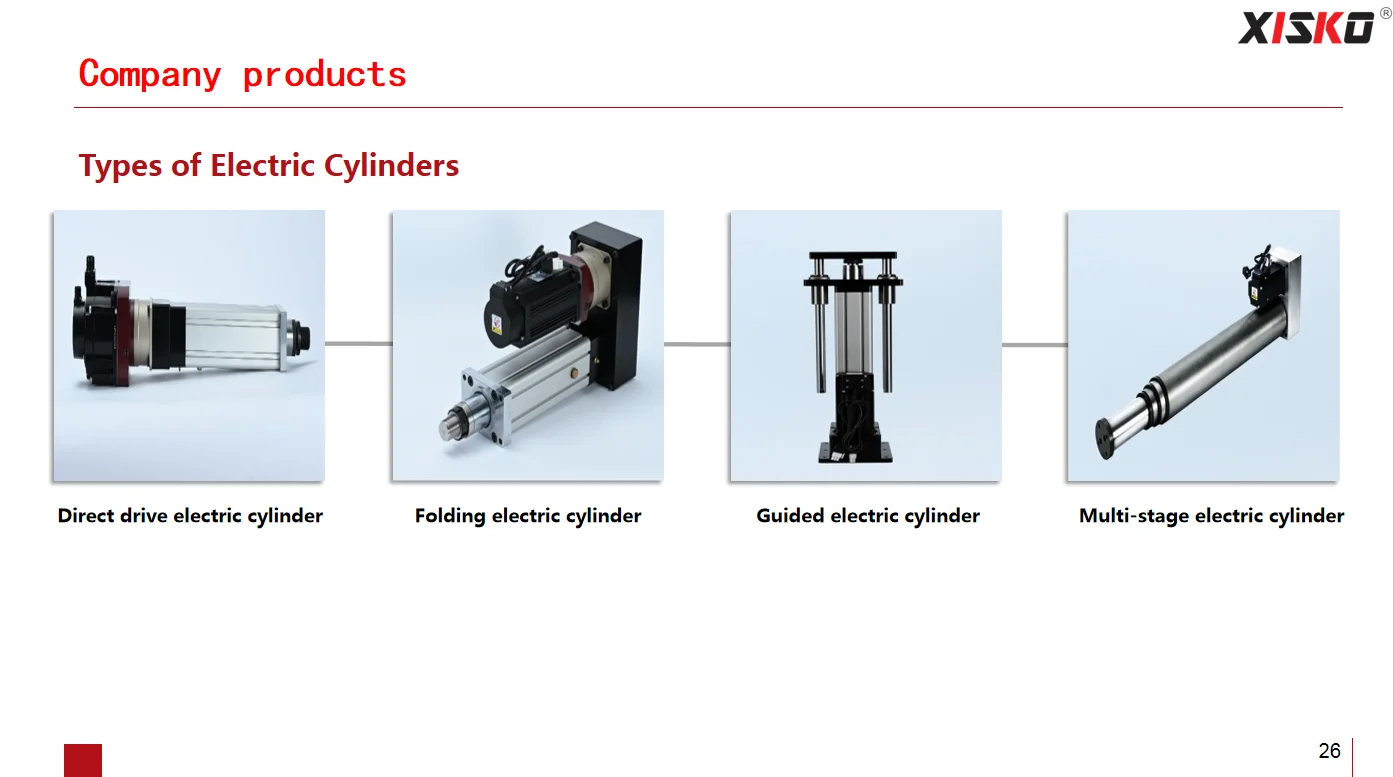 Factory Direct Sale High Thrust Ball Screw Servo Electric Cylinder High Precision Linear Actuators