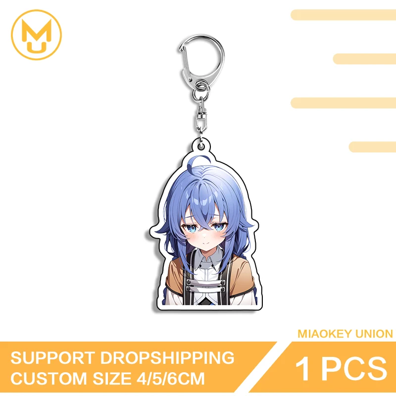 Roxy Cute Girl Car Keychain Advance Guard Fashionable Animelover Key Holder Transparent Creative Personality Amusing Jewelry