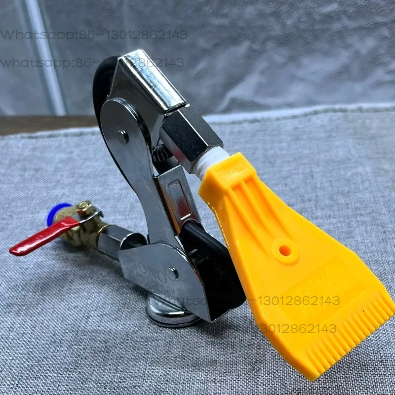 Long Wide Perforated Flat Nozzle Air Blow Gun, High Flow Pneumatic Dust Blower