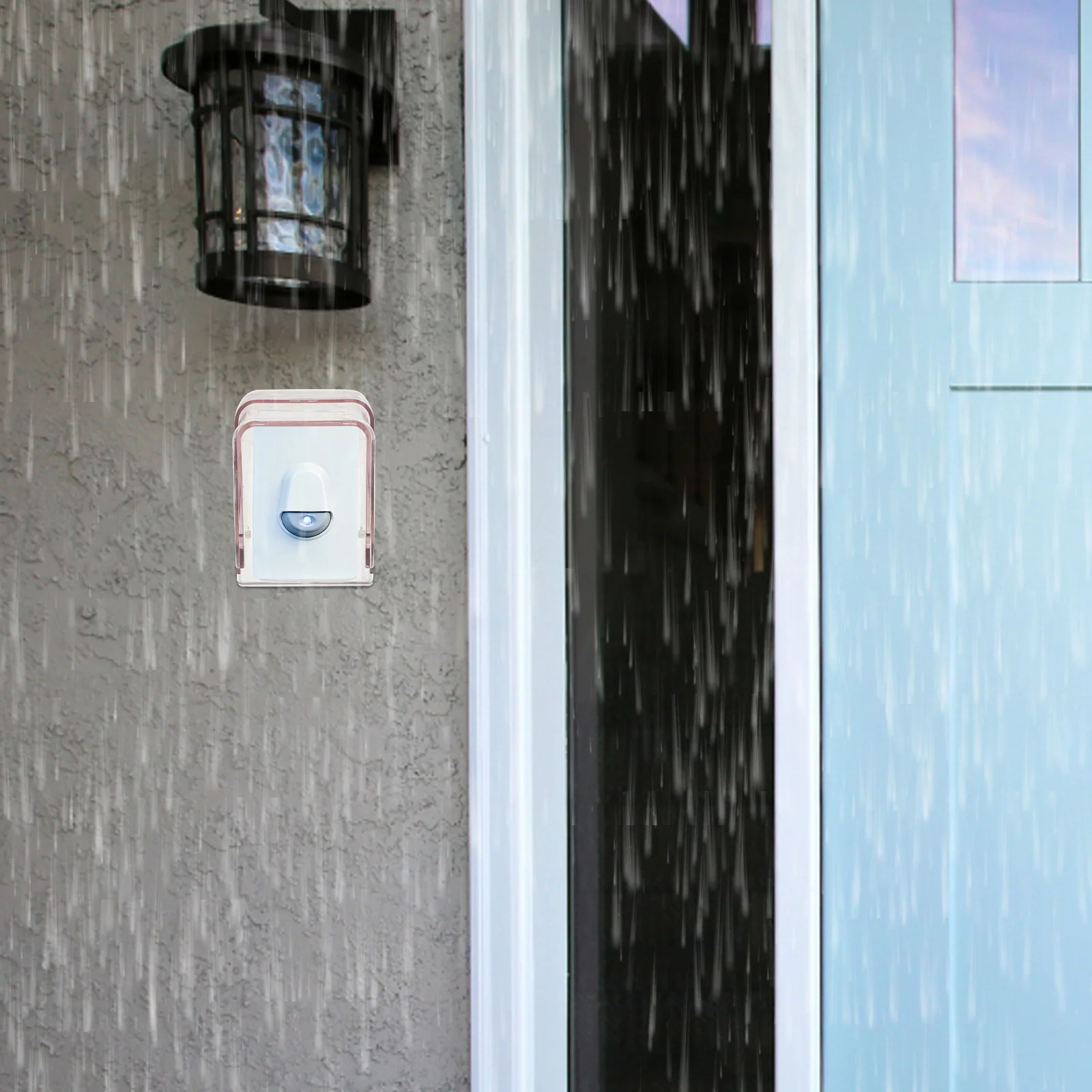 

Transparent Waterproof Wireless Doorbell Rain Cover Outdoor Protector Durable Pc Material Doorbell Shield Door