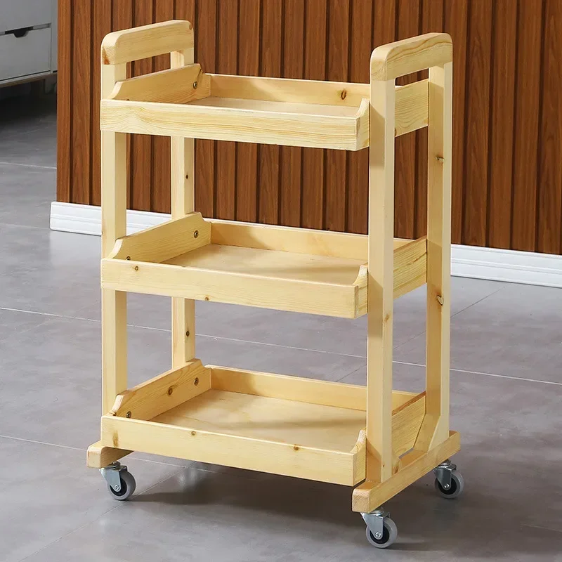 

Elegant Hairdresser Makeup Cart Moving Auxiliary Car with Wheels Salon Decor Furniture Equipment Carro De Transporte Objetos