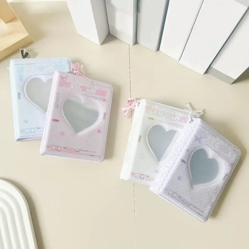 Photocard Album Book Heart Hollow Kpop Photocard Sleeves 40 Pockets Water Resistant Photocard  Picture Protector ﻿