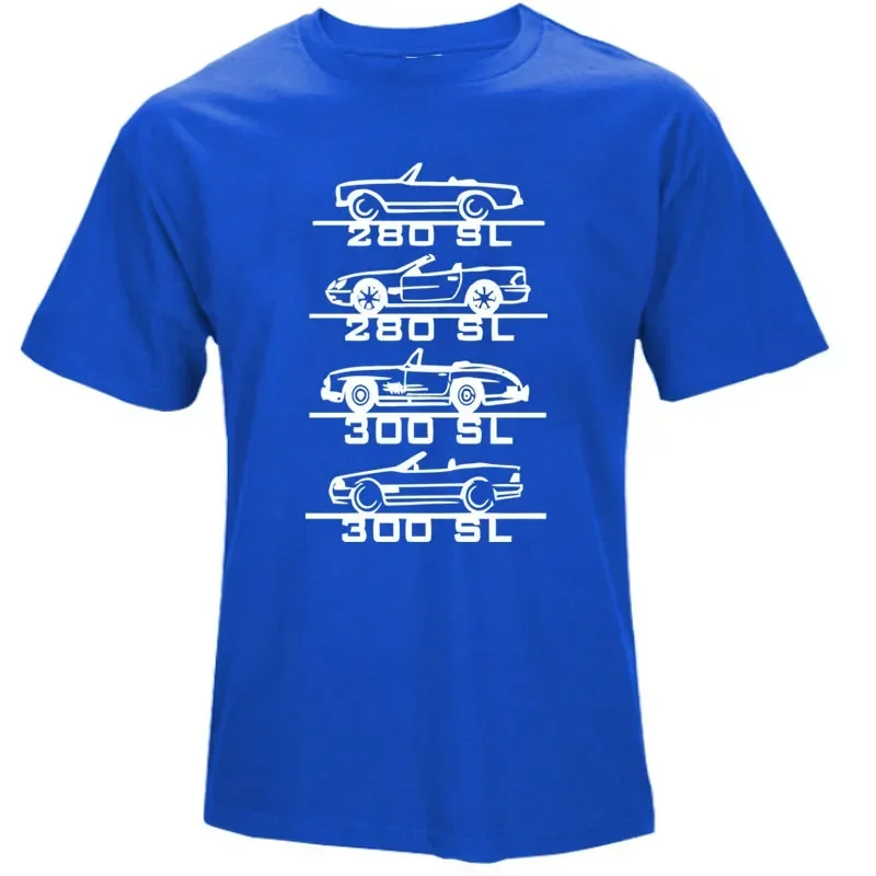 Retro 280 SL,300SL Auto Car Gift T-Shirt 100% Cotton O-Neck Summer Short Sleeve Casual Mens T-shirt Size S-3XL
