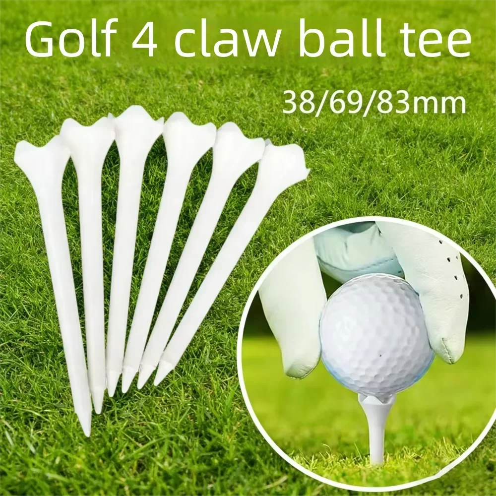 8PCS 38mm 70mm 83mm Length Professional Tee Plastic Golf Tees 4 Claw Durable Plastic Golf Tees Golf Accessories for Golfers