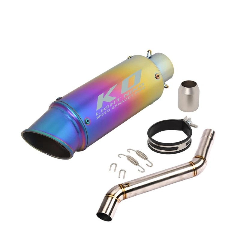 

Модифицированная выхлопная система мотоцикла, средняя трубка, без шнуровки, глушители 51 мм, съемный DB Kille для CFMOTO NK400 650, нержавеющая сталь