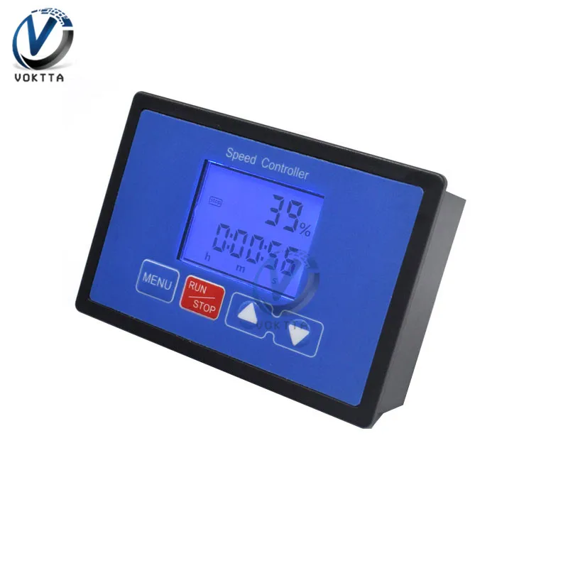 ตัวควบคุมความเร็ว PWM DC 6.5V-55V 30A อัจฉริยะ LCD ดิจิตอลจอแสดงผล0 ~ 100% Tachometer ไร้สายรีโมทคอนโทรลมอเตอร์