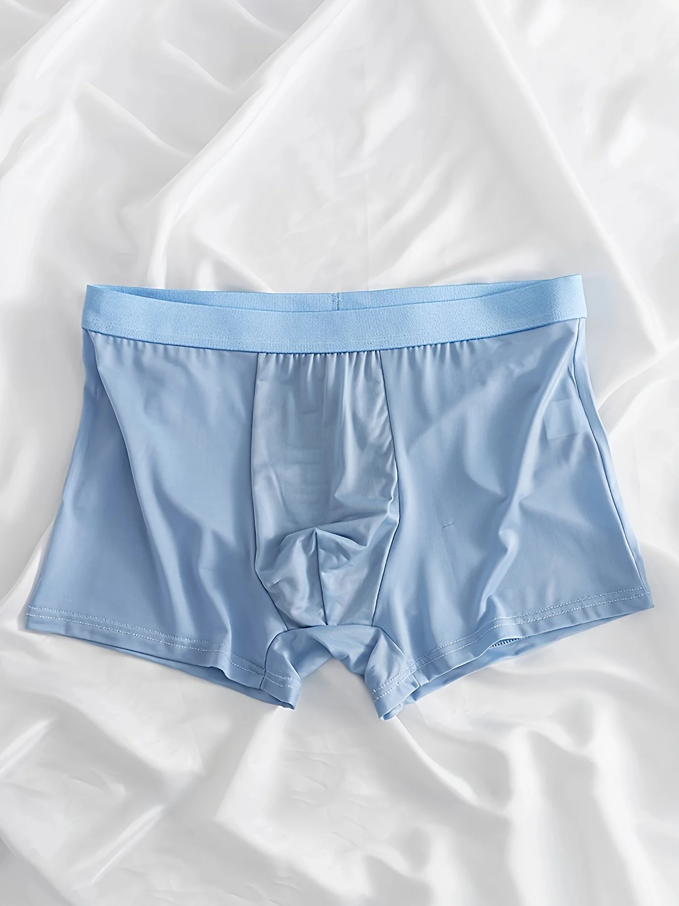 【 طقم مكون من 7 قطع 】 سراويل داخلية رجالية من الحرير الجليدي، رائعة، قابلة للتنفس، مرنة للغاية وسريعة الجفاف، طراز متعدد الألوان