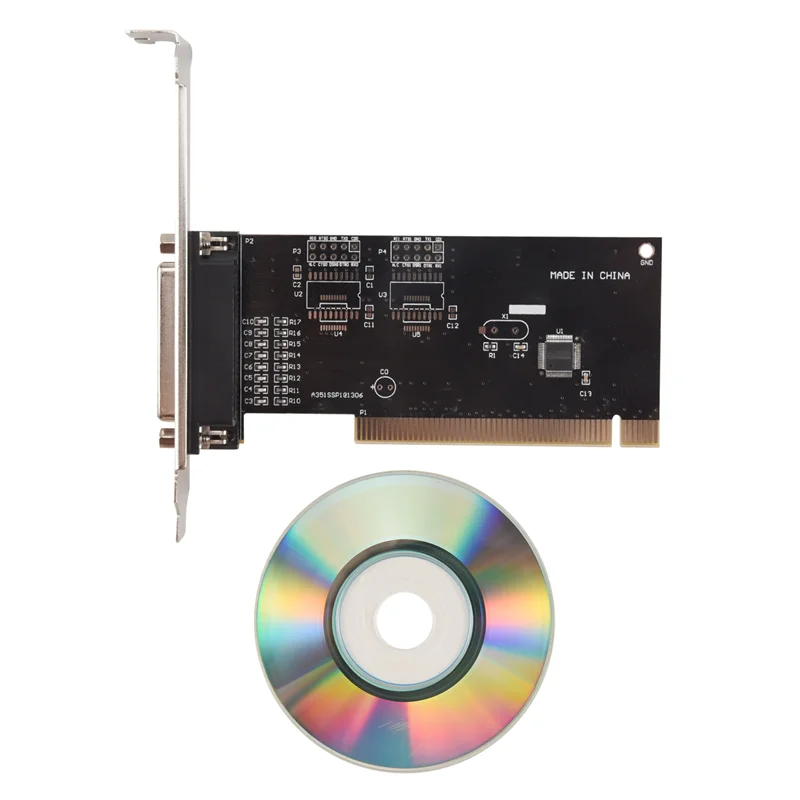محول بطاقة توسيع Pci 25Pin موازي Lpt Pci إلى موازي Db25 بطاقة تحكم منفذ الطابعة-N35R