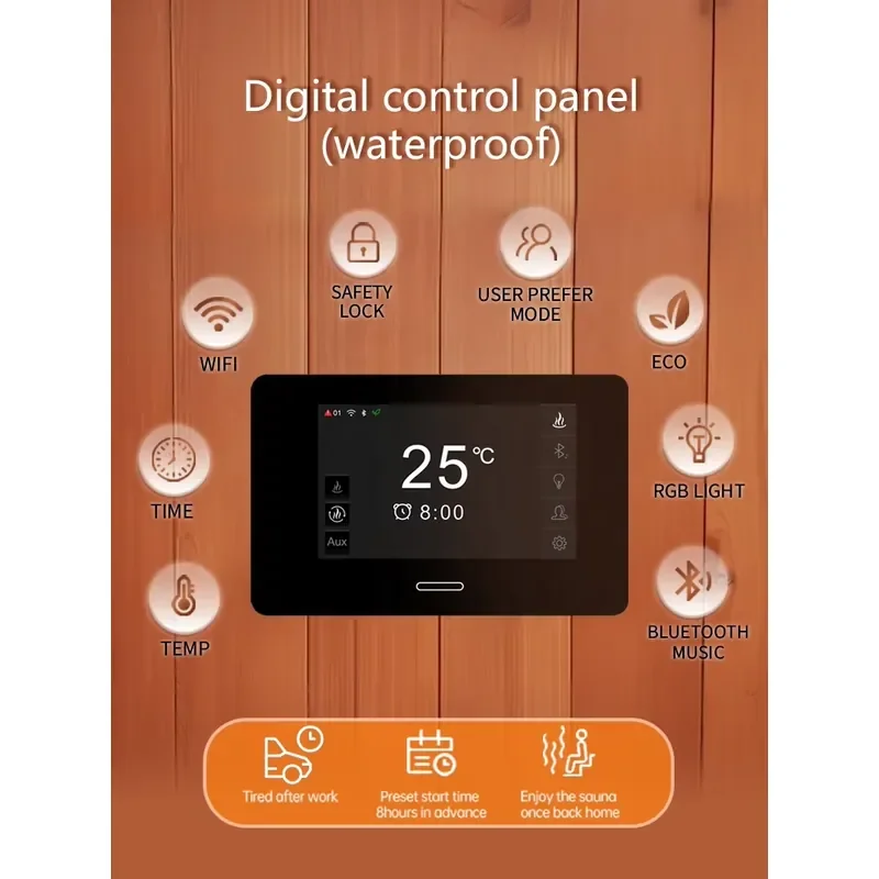 26Years Manufacturer OEM ODM WiFi APP Digital Panel System Sauna Controller for All Sauna Room,Sauna Heater,Sauna