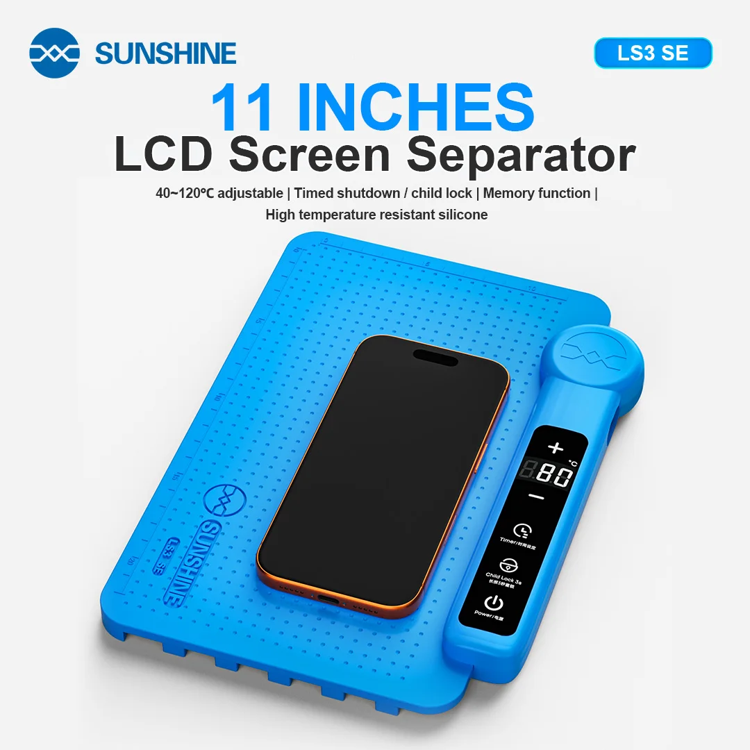 SUNSHINE LS3 SE 11 Inch LCD Screen Separator Machine Fast Heating 40~120°C Adjustable for Phone LCD Repair Tool