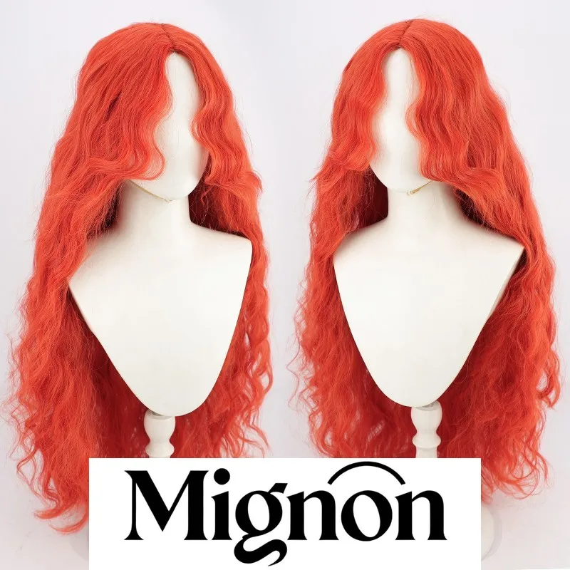 

Малиния косплей парик оранжево-красные волнистые волосы подарок на Хэллоуин