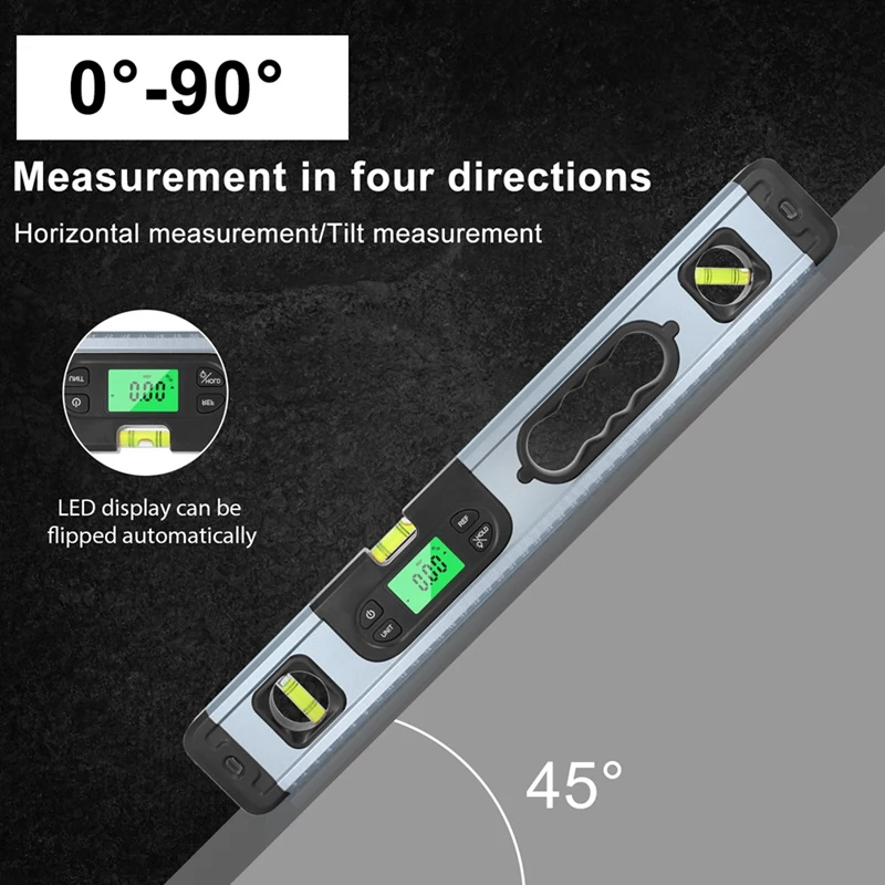 HOT SALE Digital Protractor Inclinometer Level Meter Goniometer Measuring 90 Degree Gauge Digital Display Inclinometer