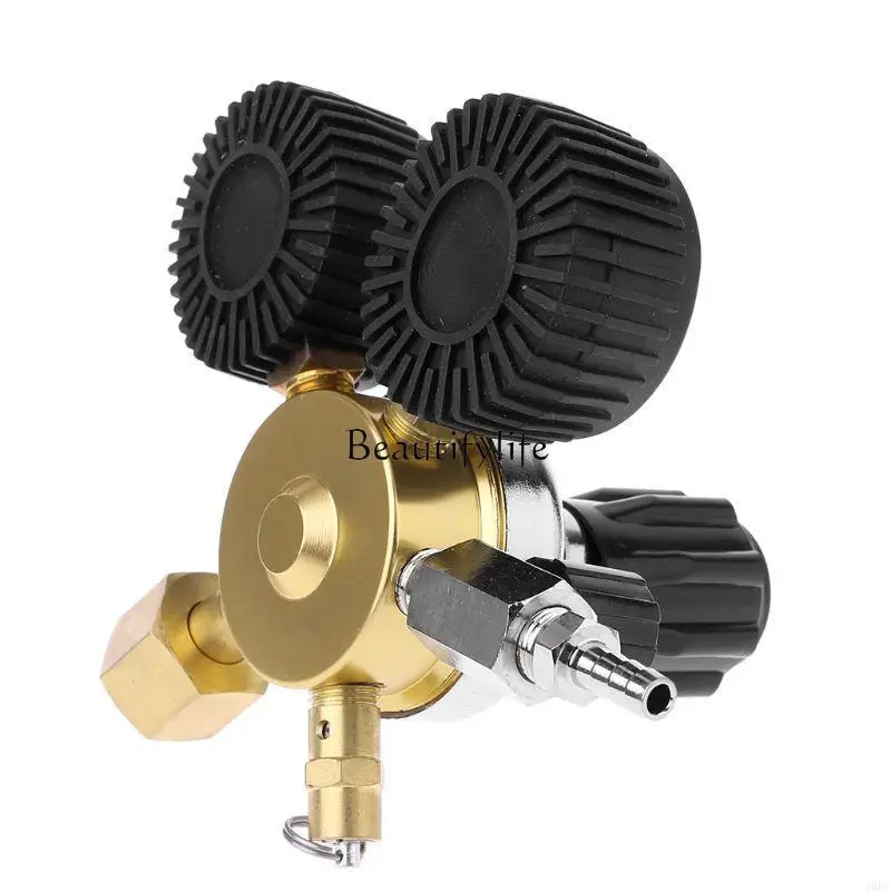 

jj4 J0PC CO2 Regulator Keg Regulator or Gas 0-3000PSI (Dual Gauge) Carbon Dioxide Reducer