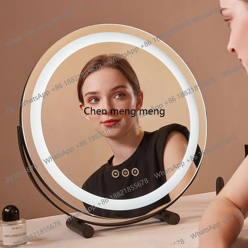 Pink Bedroom Makeup Mirror Table Modern Small Girls Makeup Mirror Cool Aesthetic Espelho Adesivo De Parede House Accessories