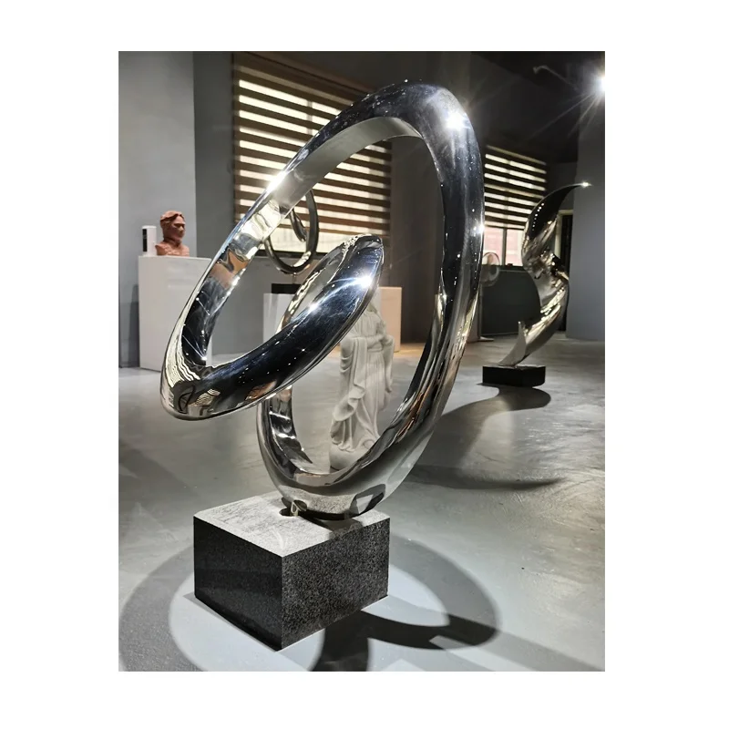 Home Decor Contemporary Stainless Steel Modern Sculpture