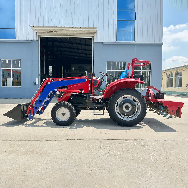 Custom 80HP Tractor 4WD Agricultural Farm Tractor with Hydraulic System for Farming, Plowing, Tilling and Transport