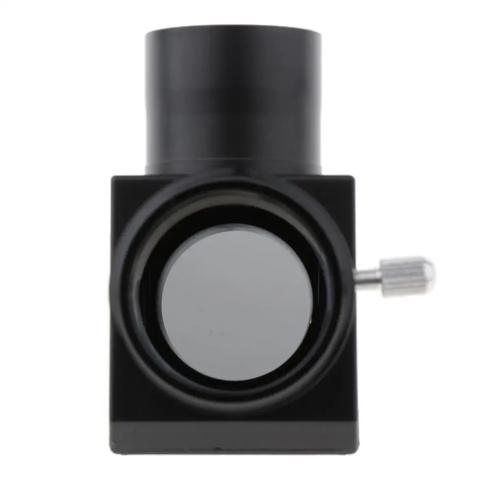 90 Degree Telescope Diagonal Mirror 1.25 Inch Plastic Optic Adapter Prism for Astronomy Viewing on Refractor Scope