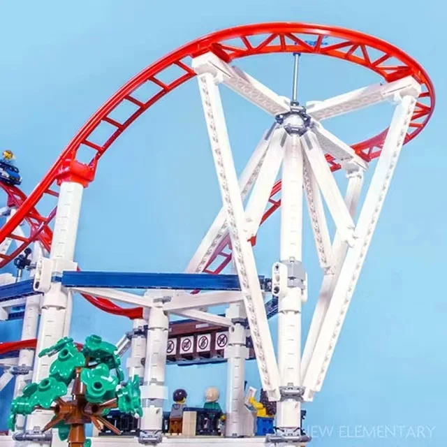 IN VOORRAAD 4619 STUKS Met Motor Achtbaan Compatibel 15039 10261 DIY Model Bouwstenen Bricks Kid Kerst Verjaardagscadeautjes