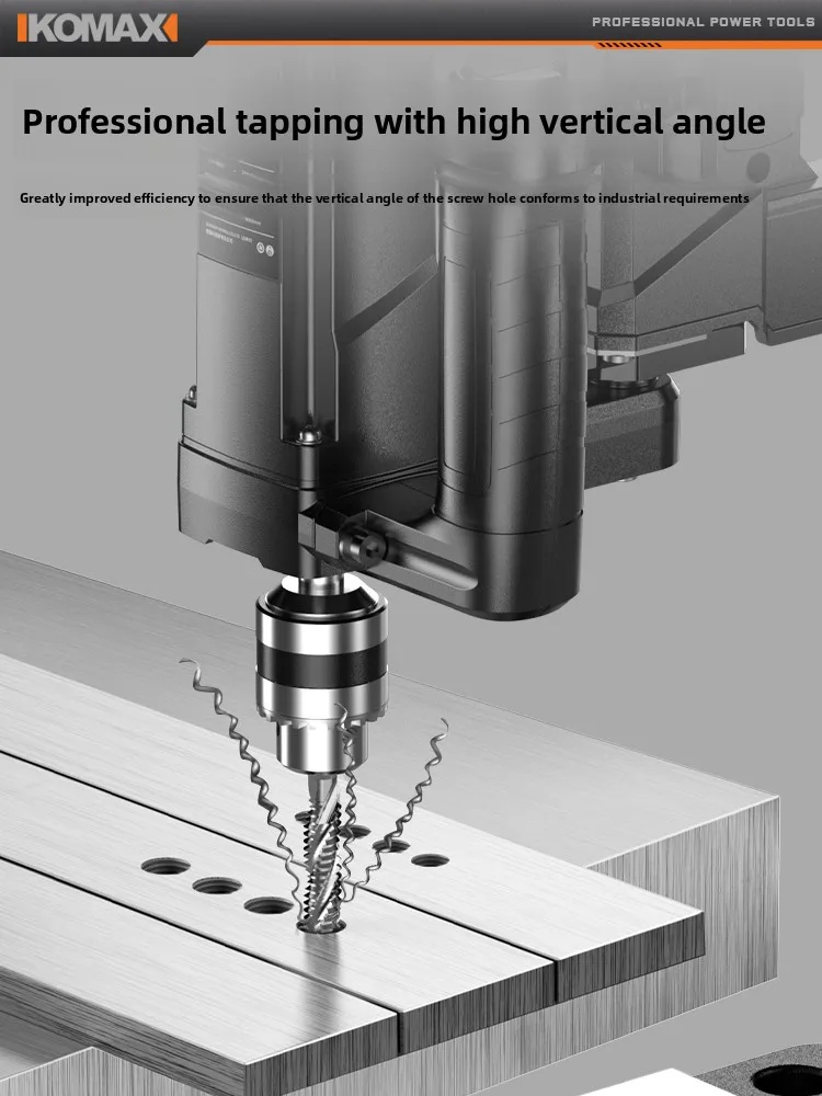 Electric tapping machine lithium battery tapping machine bench drill small desktop fully automatic drilling machine tap