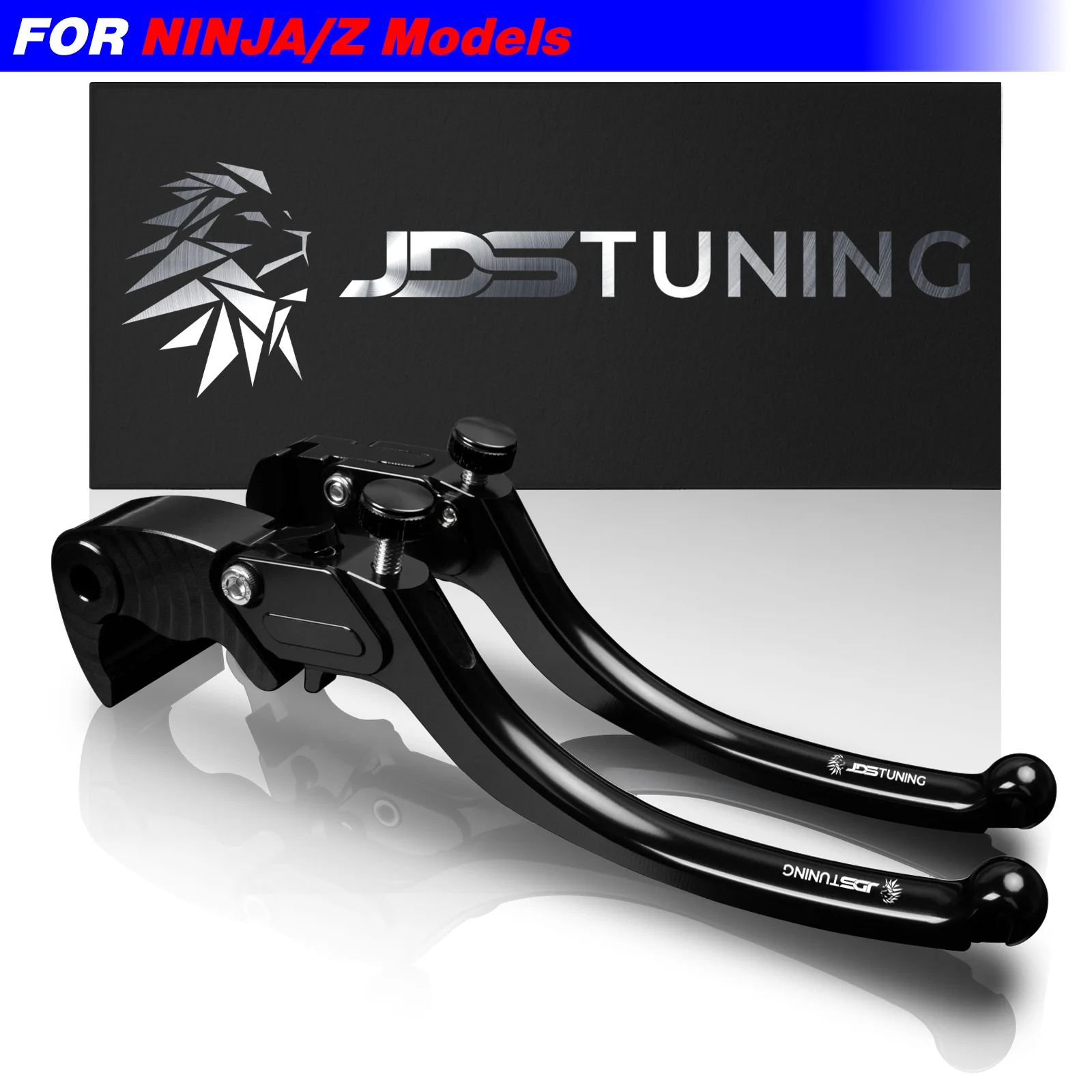 JDSTUNING For Kawasaki NINJA/Z 1000/900/800/750/650/500/400/300/250/200/125 Clutch Lever Brake Lever Set Long Handle Levers