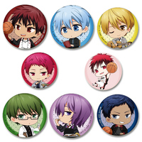 Anime Kuroko's Basketball Badge Kuroko Tetsuya Aomine Akashi Kagami Murasakibara Cartoon Pins Icons Brooches Nice Gift Accessory