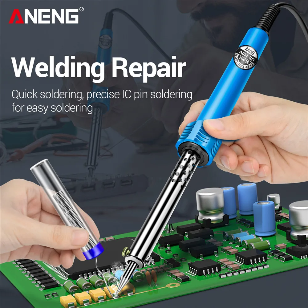 ANENG SL402 Electric Soldering Iron 30/40W 220V EU Plug External Heating Welding Iron for Electronic Repair