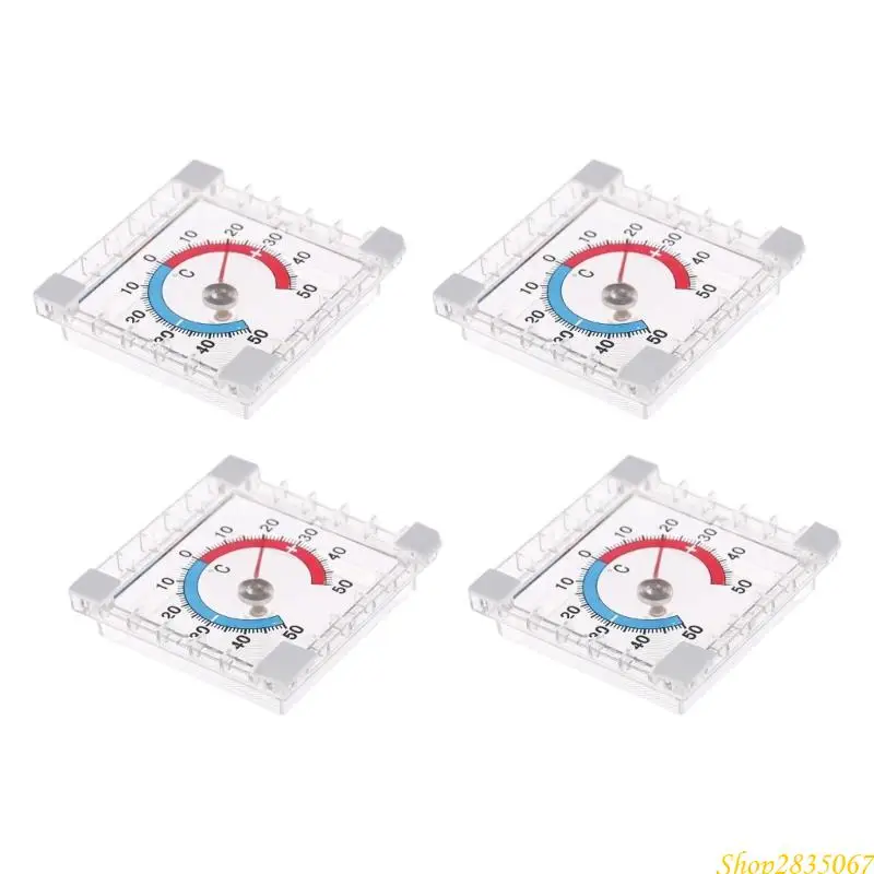 

4 шт. сверхпрочный пластиковый датчик температуры для окон, конструкция с быстрым креплением, длительное исполнение, 831F