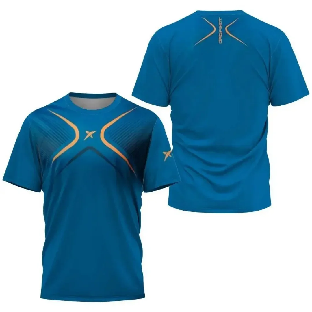 Einfache modische Sport-Lauf-T-Shirts, Sommer, lässig, Outdoor, Fitness, kurzärmelig, 3D-gedrucktes T-Shirt, lockeres, atmungsaktives Sweatshirt