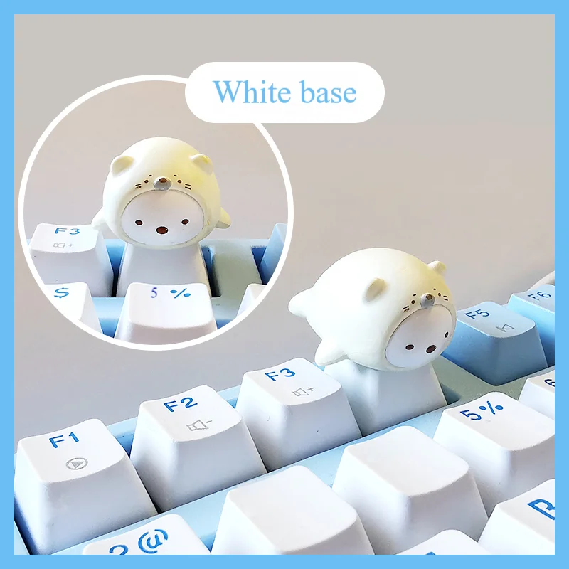 

Animal World Shimmer Keycaps - RGB Backlit ABS Mechanical Keyboard Keys, Cute Animal Theme Gift with Cross Stem