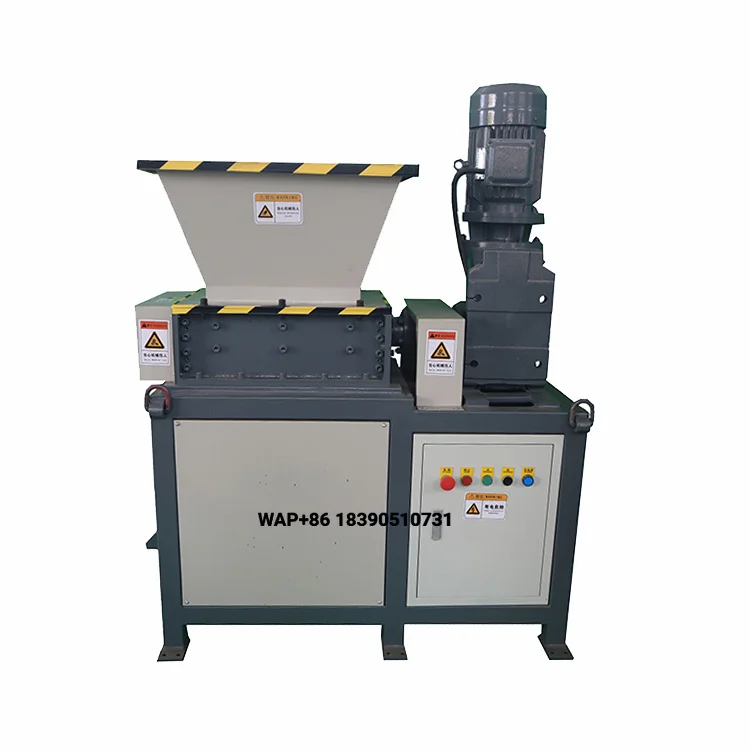 ACCE-VANER  Mini Metal Shredding Double Shaft Shredder Machine Twin Shaft Whole Waste Truck Car Rubber Tire Shredder