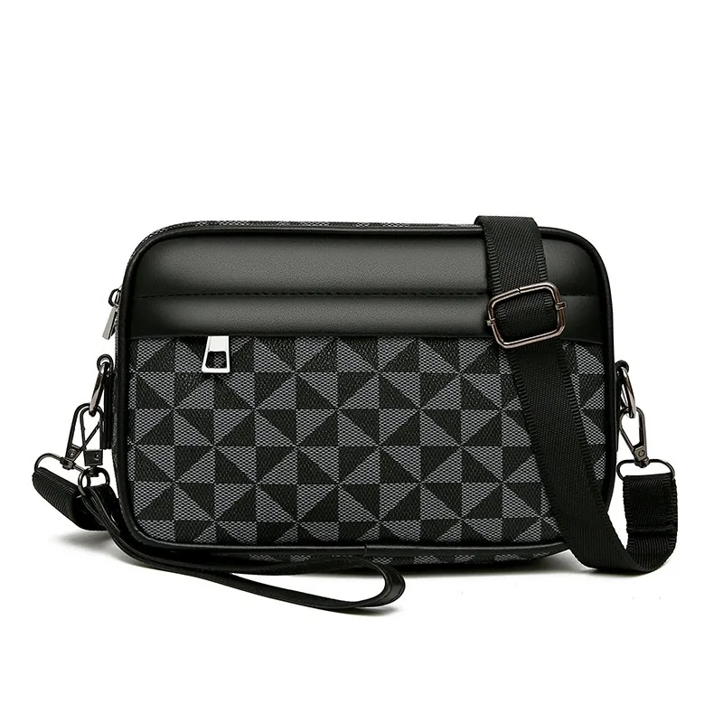 Men's multifunctional printed single shoulder  bag messenger casual versatile crossbody workwear