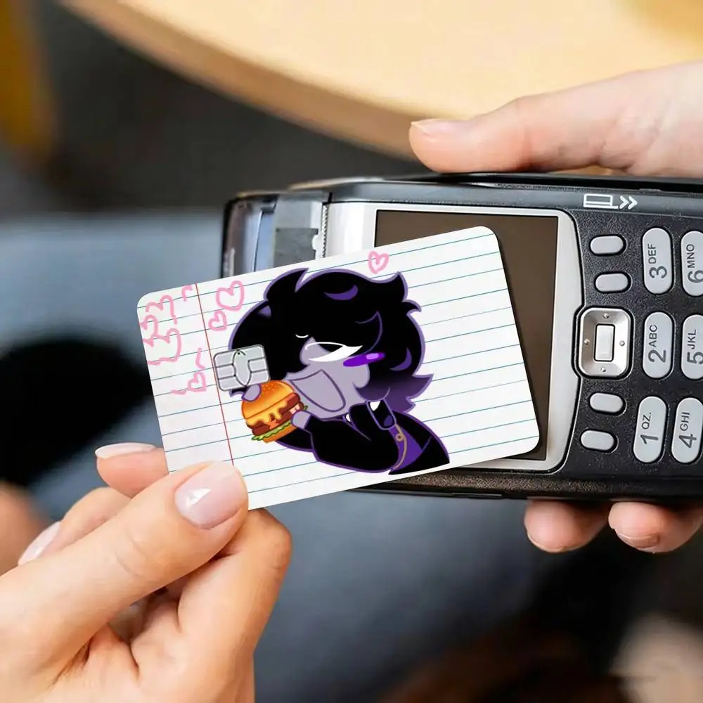 Black Sapphire C-Cookie Fanart   Credit Card HD Stickers Game Card Decal Small Chip Waterproof Sticker Gift