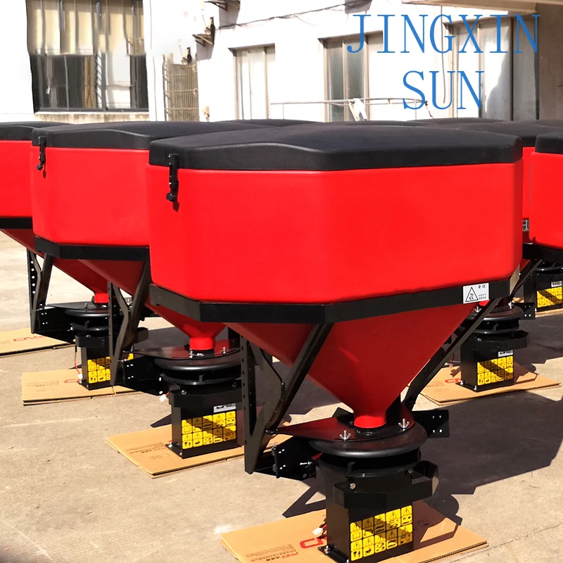Manual Crank Adjustable Walk Behind Snow Spreader for Homeowner Use