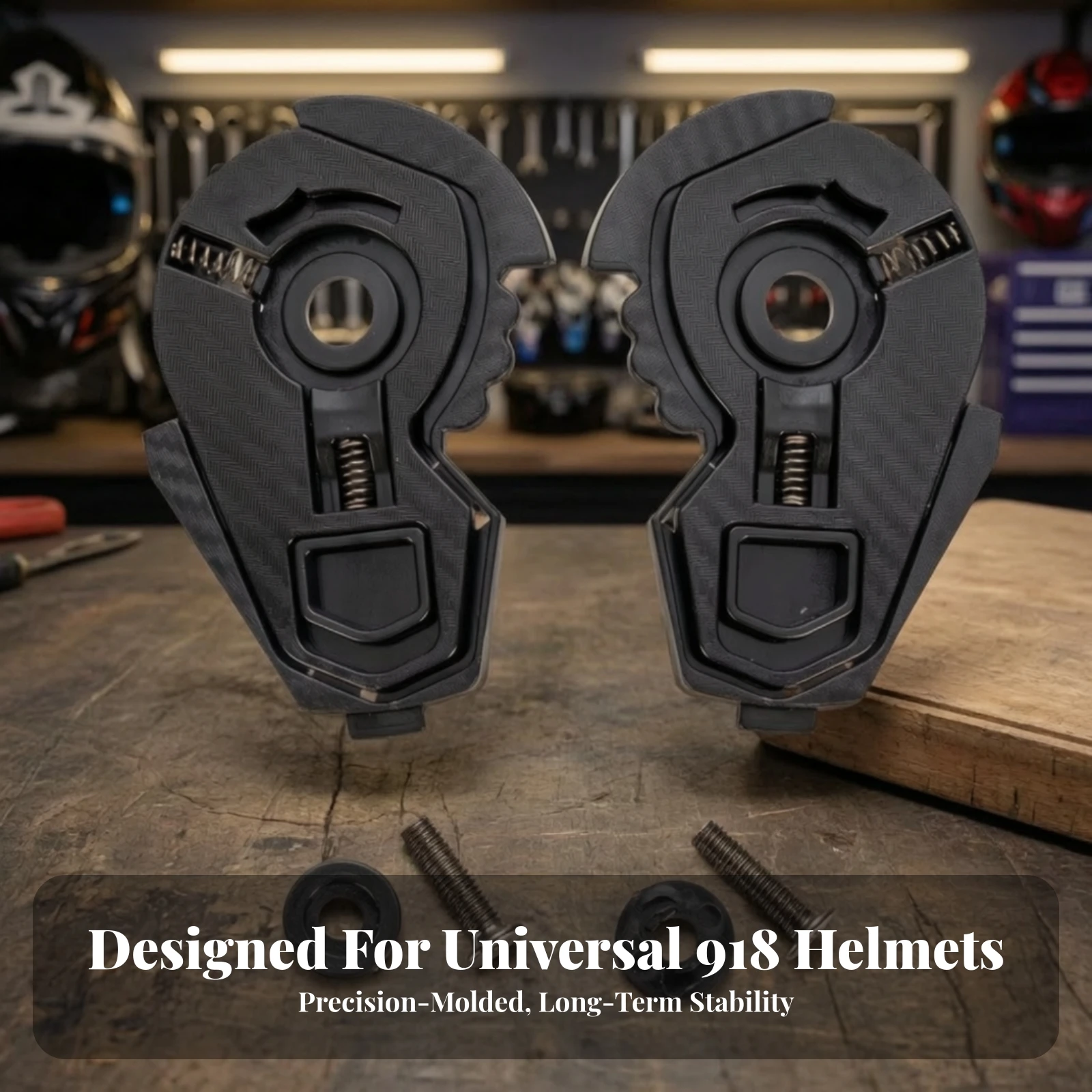 Helmet Visor Visor Base Plate Molded Plastic Visor Visor Base with Screws Hardware Slim Long-Lasting for Motorcycle Riders