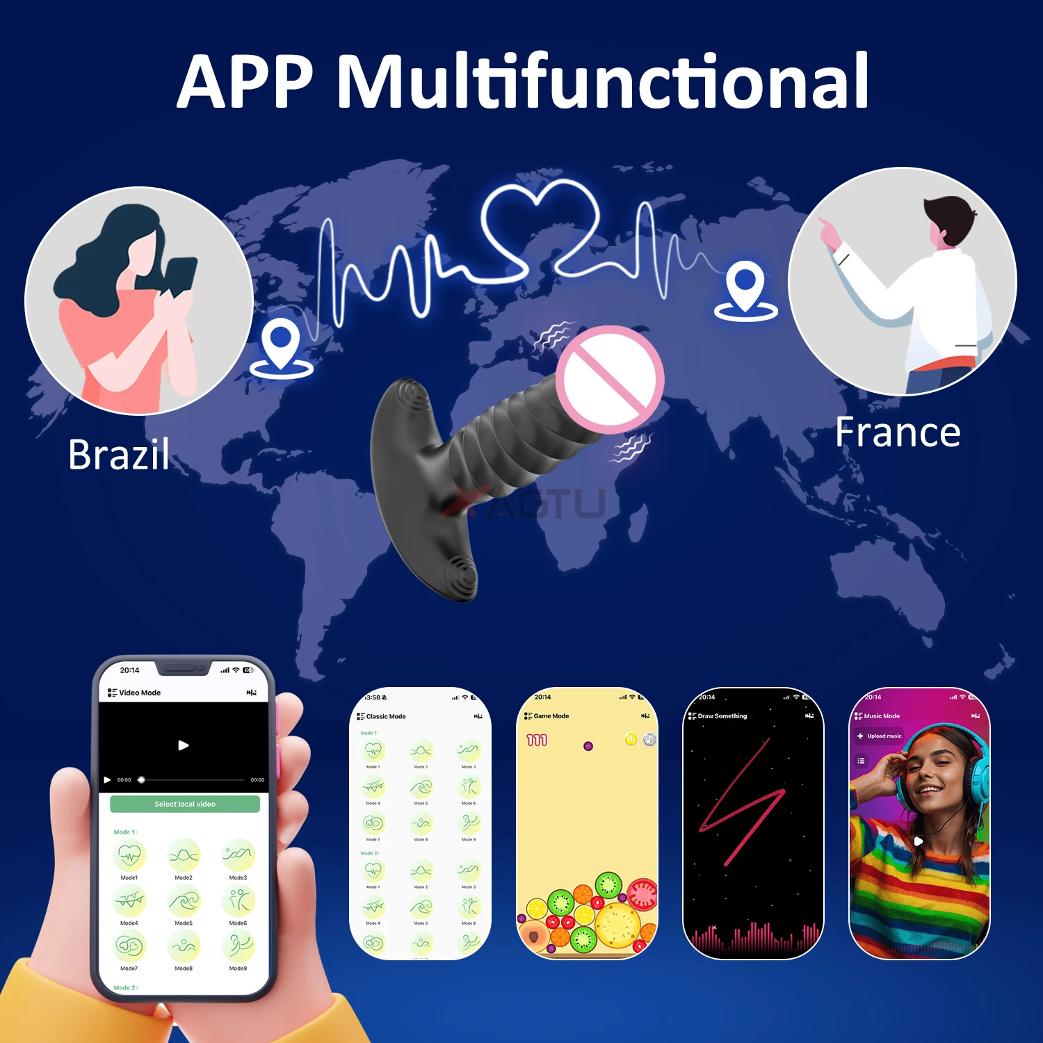 APP التحكم التوجه المكونات الشرج هزاز ذكر جهاز تدليك للبروستاتا تلسكوبي تهتز بعقب ألعاب جنسية للنساء الرجال