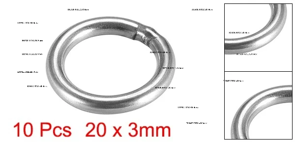 304 Stainless Steel Welded O Ring, 20-60mm Round Metal Rings for DIY Crafts, Bag Straps, Pet Leash & Marine Rigging Hardware