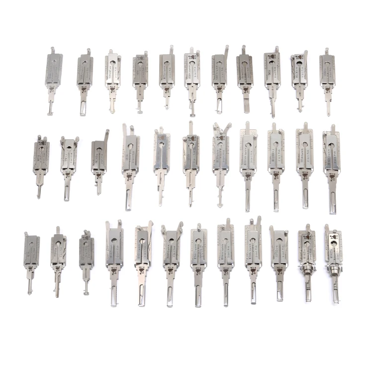 Wholesale Original LISHI 2in1 Steel Hand Tool Set 35Pcs For European Vehicle Case Package Locksmith Supplies
