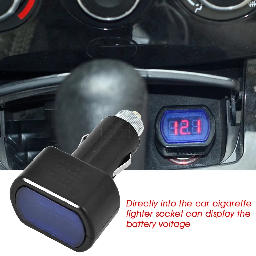 DC 12V-24V Digital Display Cigarette Lighter LCD Voltage Meter Tester For Auto Car Vehicle Battery Voltmeter Monitor