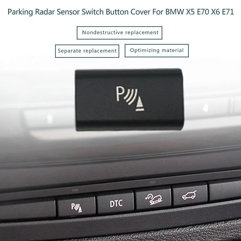 Parking Radar Sensor Switch Knop Cover Voor Bmw X5 E70 2006-13 X6 E71 2008-14 Auto Accessoires