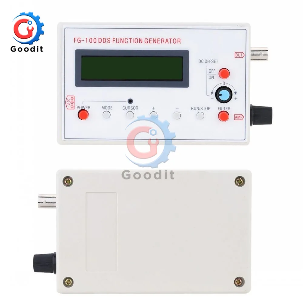 DDS 1HZ-500KHZ Functional Signal Generator Sine Triangle Square Frequency Sawtooth Wave Waveform 3.0-4.9 Inches audio generator