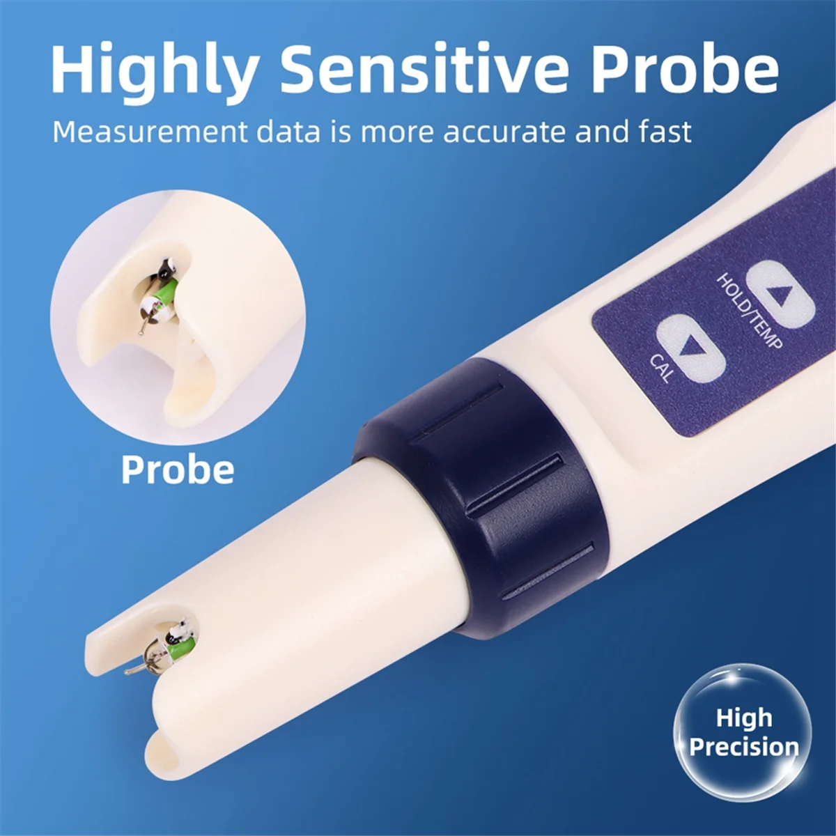 A04I جهاز اختبار جودة المياه 5 في 1 9909PHTDS الموصلية 5 في 1 قلم اختبار جودة المياه تربية الأحياء المائية خزان البحر مقياس الملوحة #6