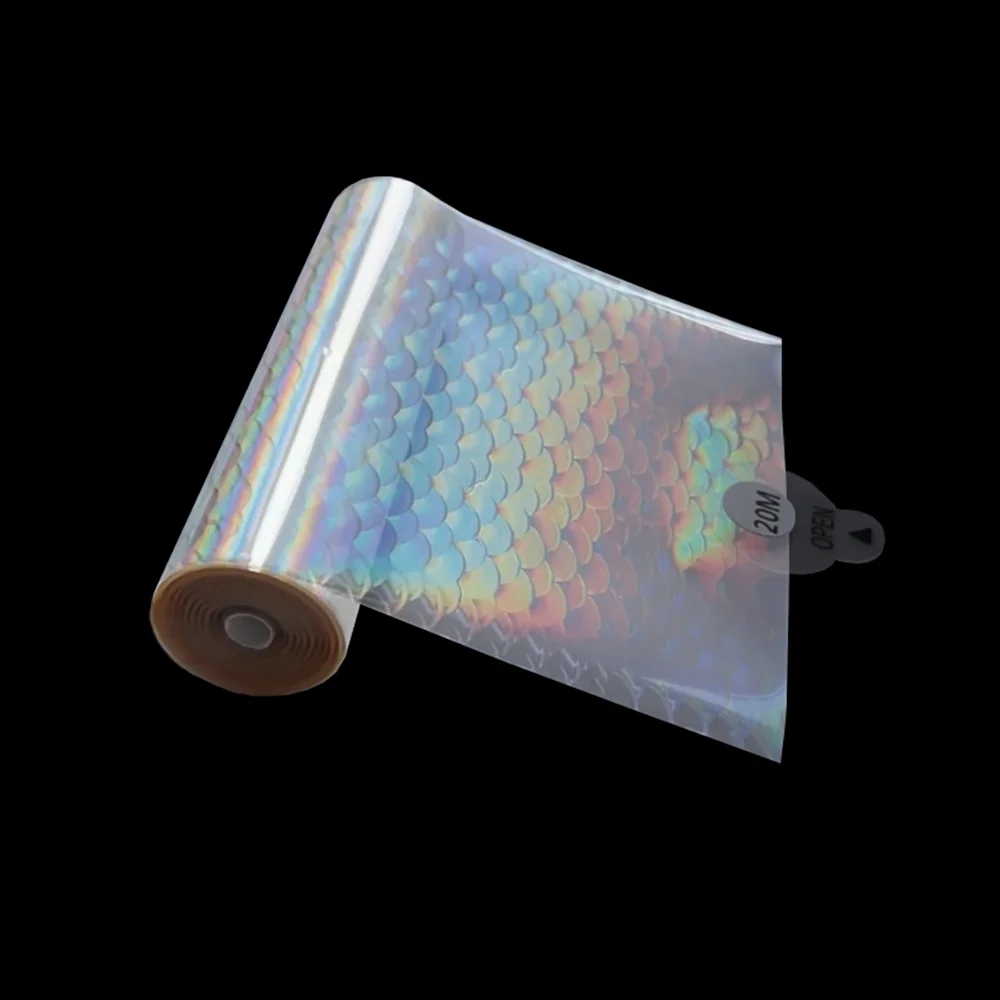 

Прозрачная прозрачная фольга 10/15/20 м, горячее тиснение, голограмма для рыбалки, голографическая пленка, искусственные жесткие приманки «сделай сам», джиг-ложка, приманки