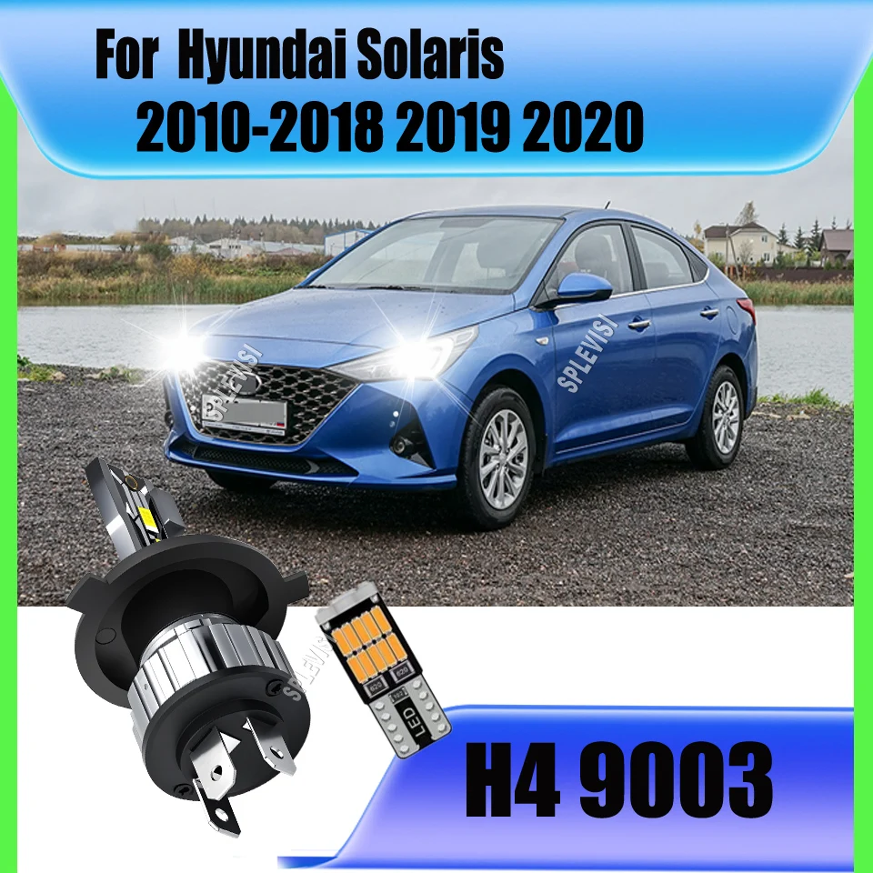 H4 9003 LED Auto Headlight Bulb Perfect Beam, Newest Arrival For Hyundai Solaris 2010 2011 2012 2013 2014 2015 2016 2017-2020