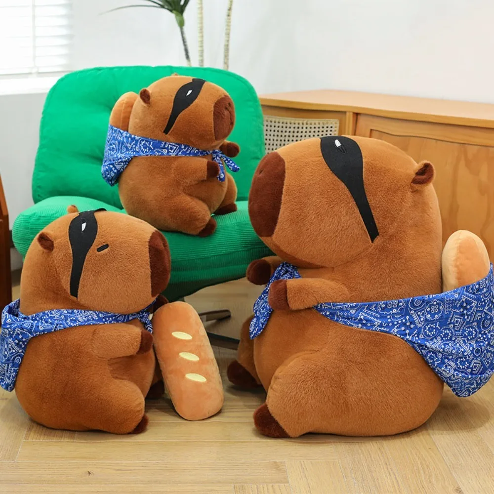 Dio ladro capibara peluche peluche capibara farcito bambola di pezza collezione cartone animato capibara soffice bambola decorazioni per la casa