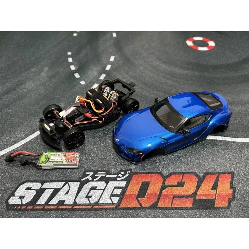 New HPI Stage D24 1:24 Rc Car Toyota GR Supra Electric 2WD 2.4Ghz RC Drift Car Mini Simulation Racing with LED Light Toys