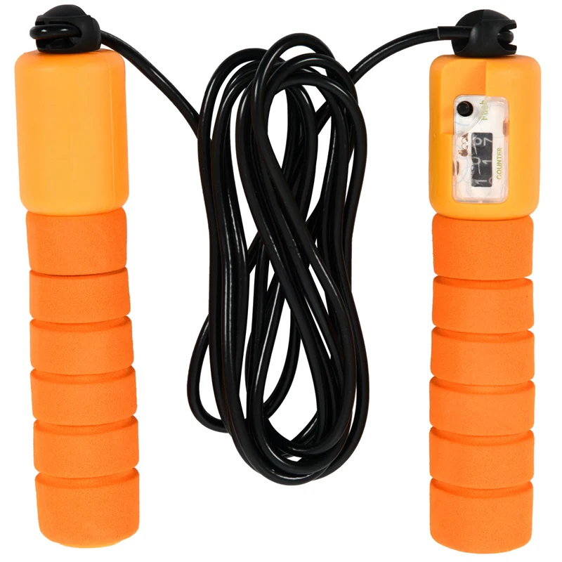 Multi-Function Sports Sponge Counting Jump Rope Professional Electronic Counting Jump Rope Pattern Skipping Rope Fitness Suitabl