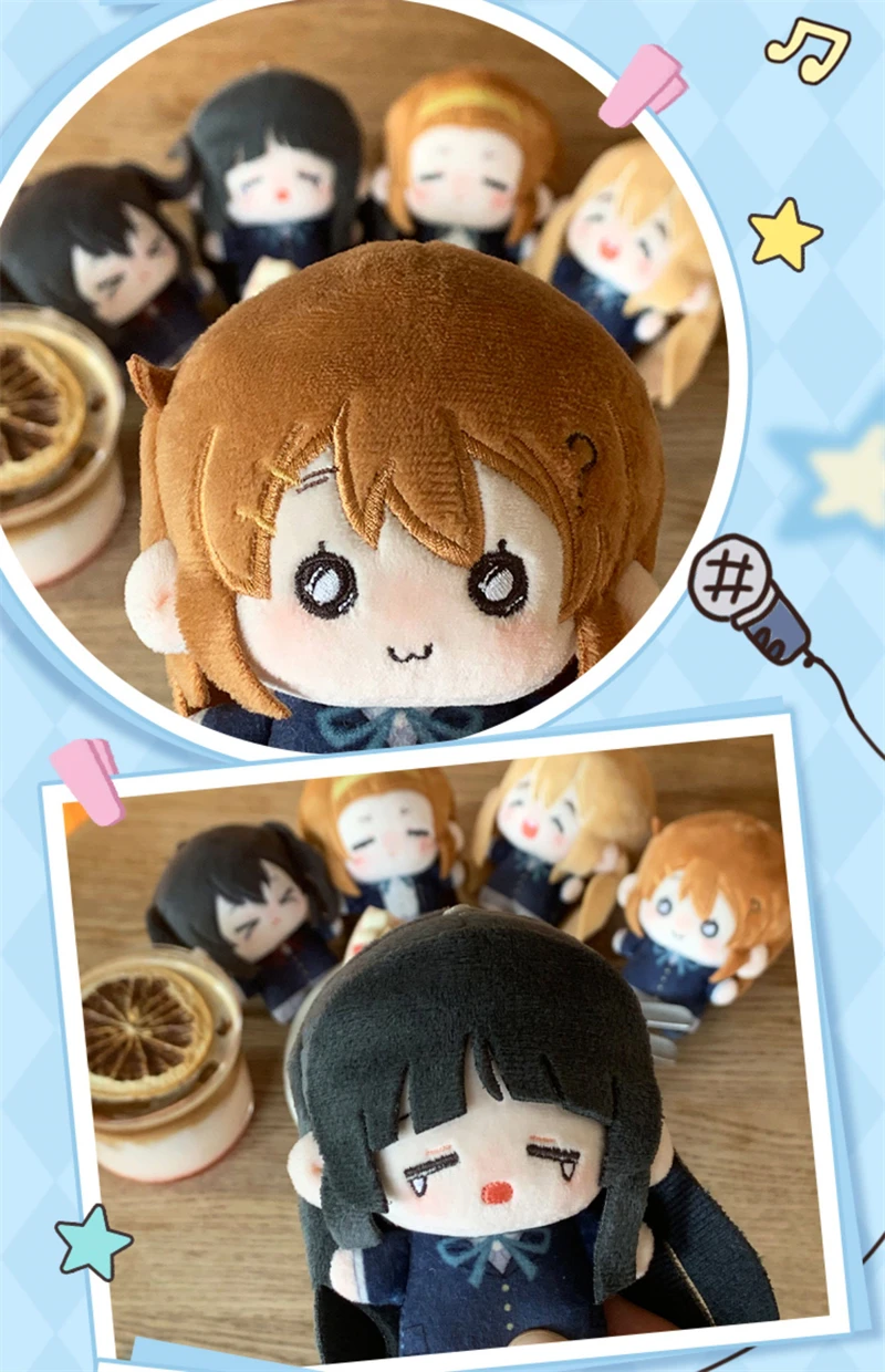 K-ON! Anime Plüschpuppe Niedliche Yui Mio Ritsu Tsumugi Azusa Gefüllte Chibi-Puppe Kawaii Mini After-School-Tea-Time Plüschtier für Fans – Detail 3